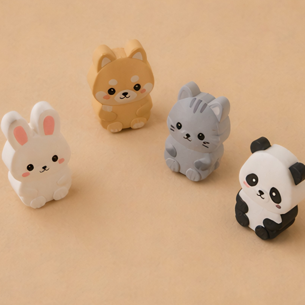 Mini Animal Eraser Set